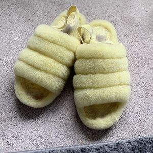 Ugg slippers yellow size 9